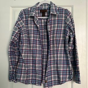Blue and red flannel